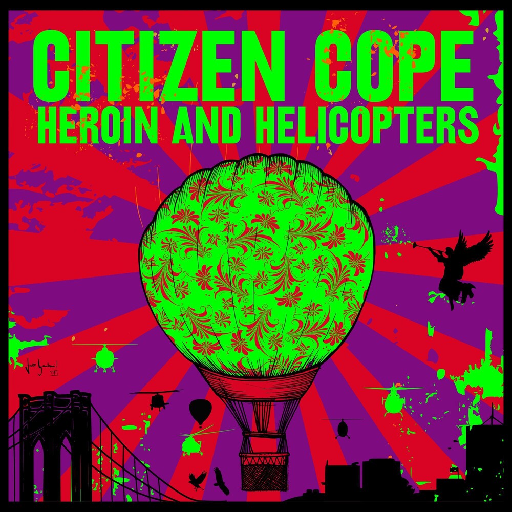 the album cover for Citizen Cope - Heroin And Helicopters [LP]