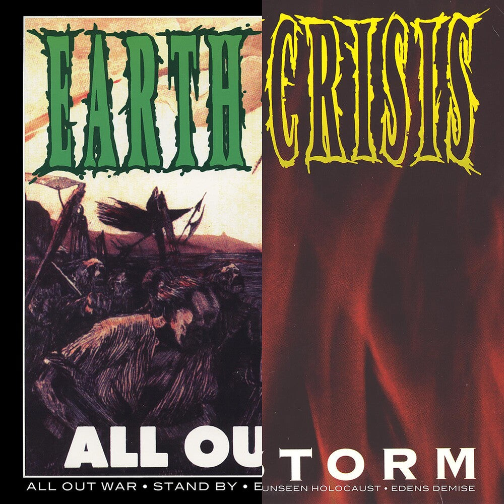 the album cover for Earth Crisis - All Out War / Firestorm