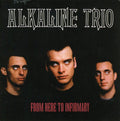 the album cover for Alkaline Trio - From Here to Infirmary