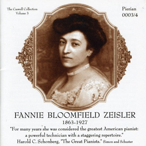 the album cover for Fannie Bloomfield Zeisler - Fannie Bloomfield Zeisler Piano / Various