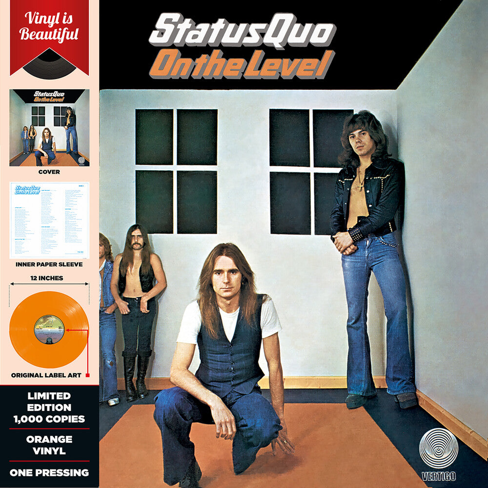 the album cover for Status Quo - On The Level [Indie Exclusive Limited Edition Orange LP]