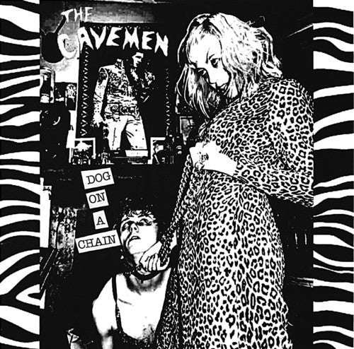 the album cover for Cavemen - Dog On A Chain