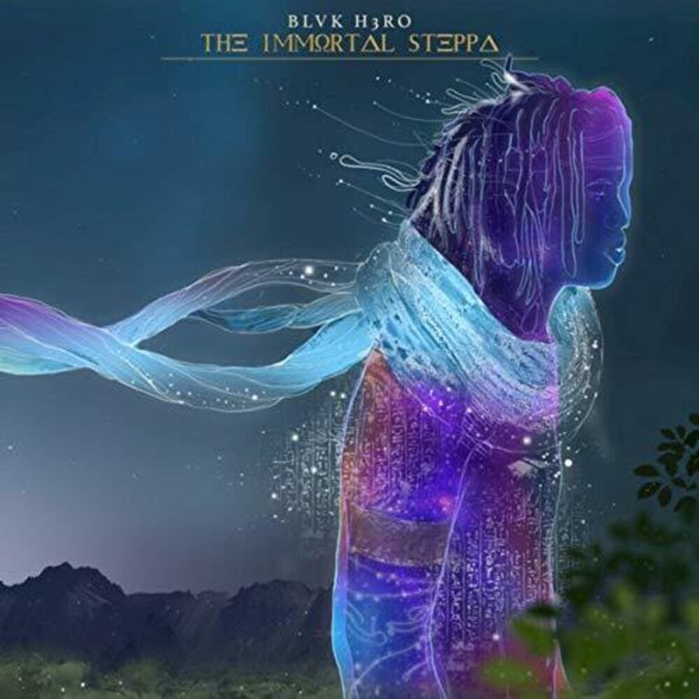 the album cover for Blvk H3ro - The Immortal Steppa