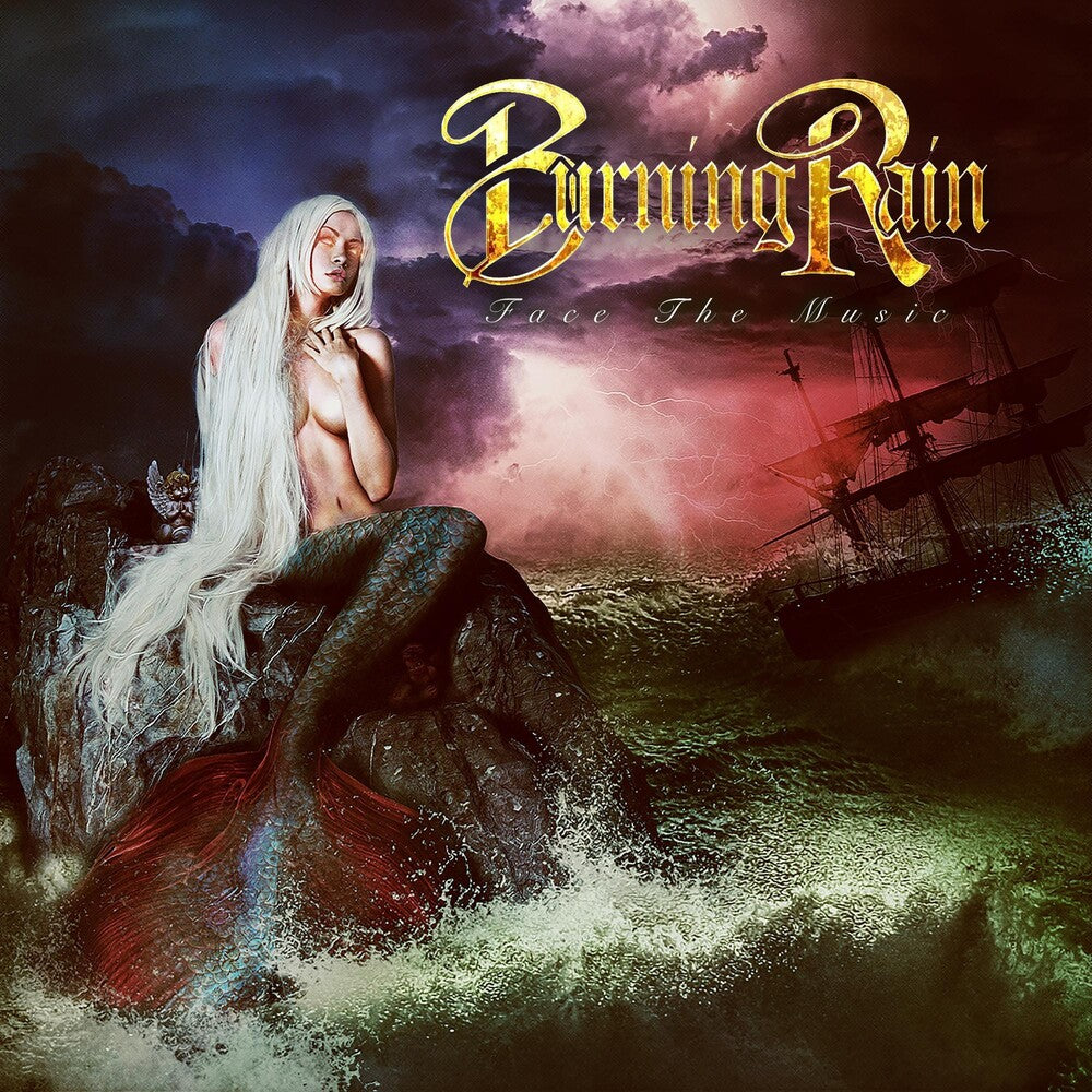 the album cover for Burning Rain - Face The Music