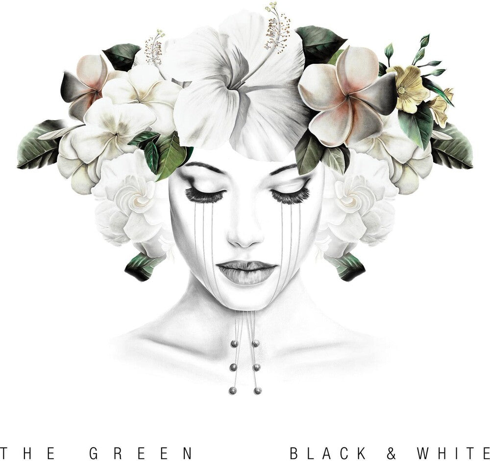 the album cover for Green - Black & White