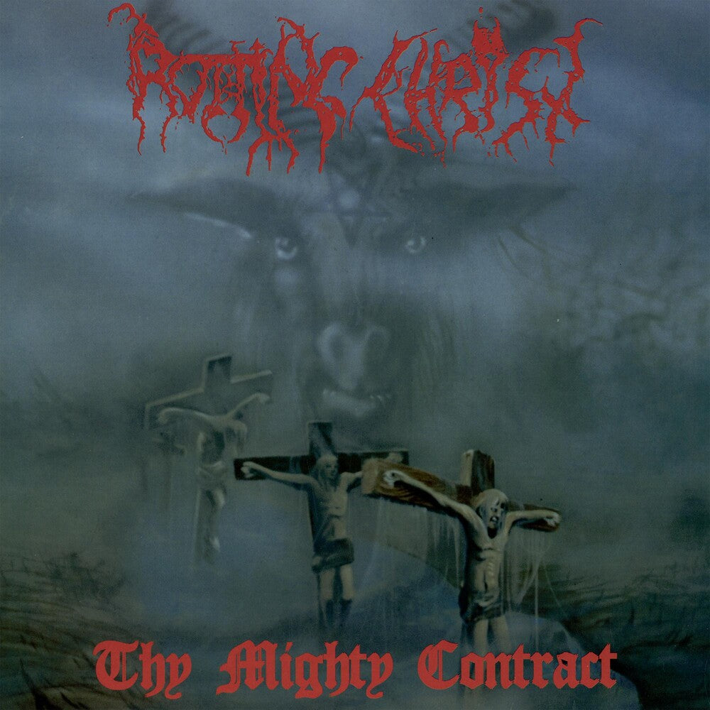 the album cover for Rotting Christ - Mighty Contract