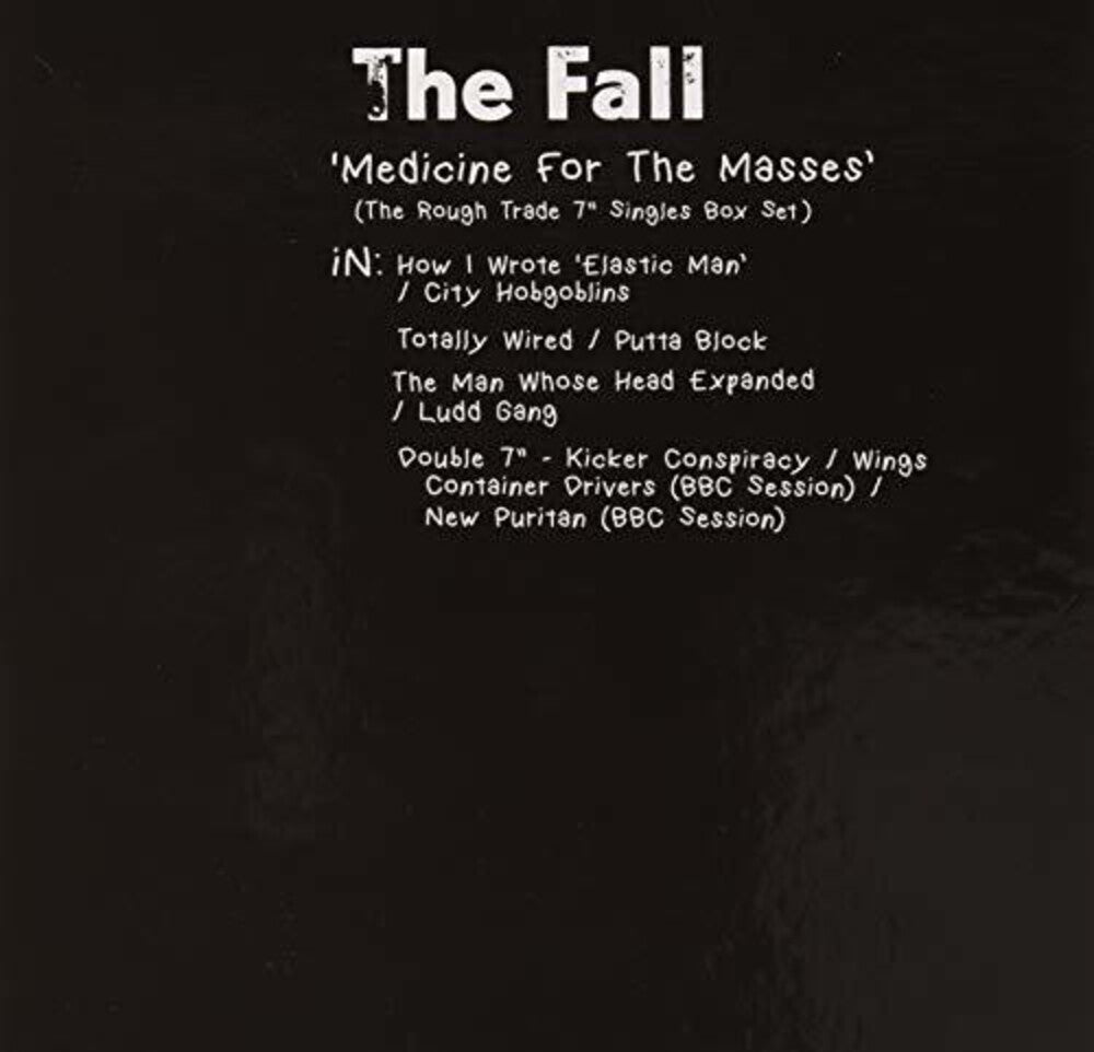 the album cover for The Fall - Medicine For The Masses - Rough Trade 7 Singles [7in Box Set]