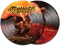 the album cover for Skeletonwitch - Breathing The Fire