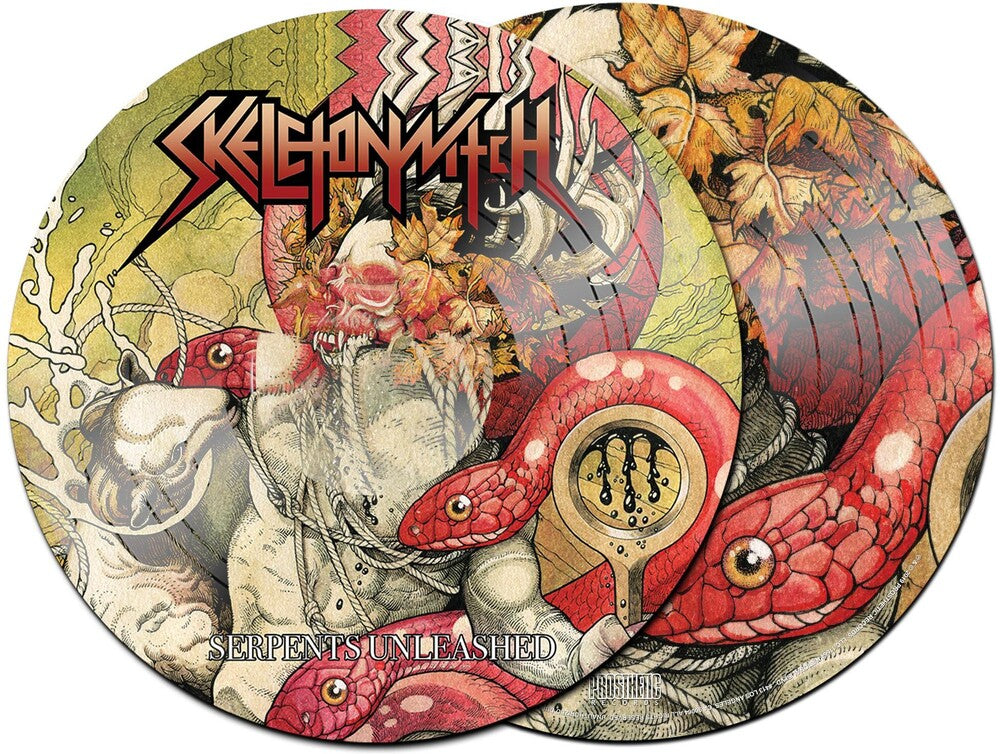 the album cover for Skeletonwitch - Serpents Unleashed