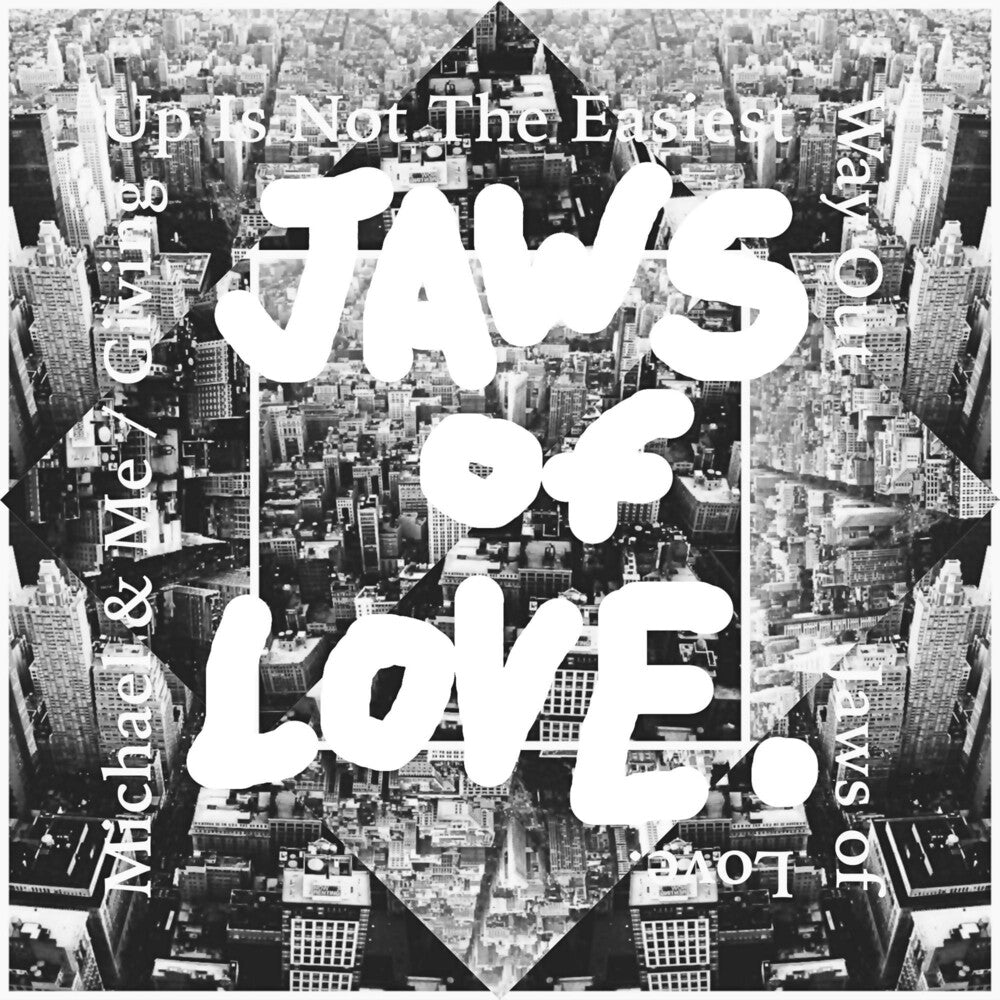 the album cover for Jaws of Love. - "Michael & Me"/"Giving Up Is Not The Easiest Way Out" [RSD 2019]