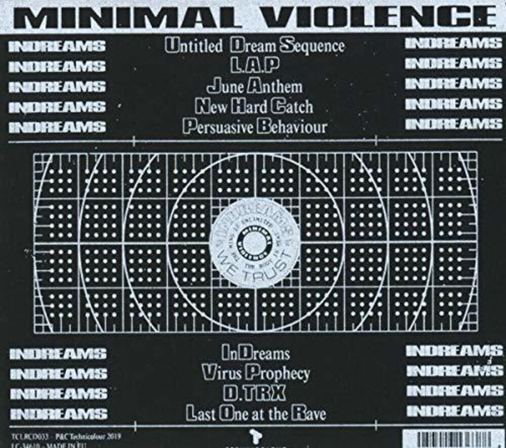 the album cover for minimal violence - Indreams