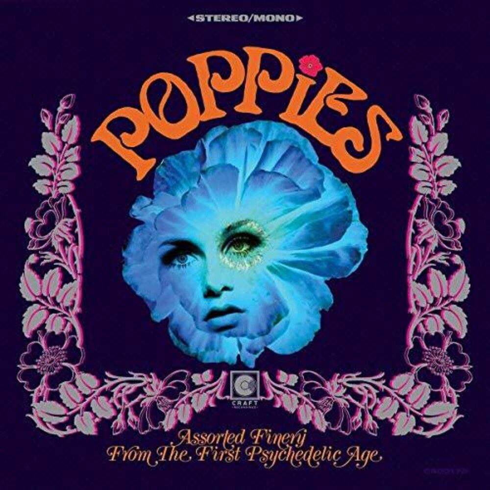 the album cover for Poppies Assorted Finery From The First / Various - Poppies: Assorted Finery From The First Psychedelic Age