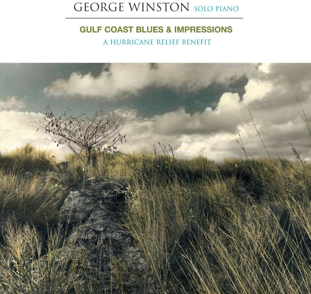 the album cover for George Winston - Gulf Coast Blues & Impressions: A Hurricane Relief Benefit