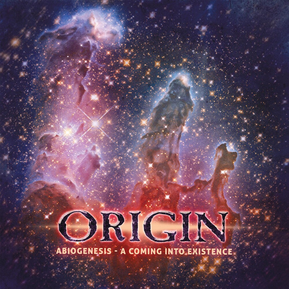 the album cover for Origin - Abiogenesis: A Coming Into Existence