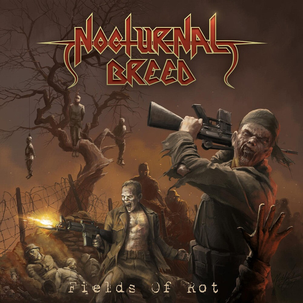 the album cover for Nocturnal Breed - Fields Of Rot