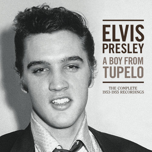 the album cover for Elvis Presley - A Boy From Tupelo: The Complete 1953-1955 Recordings