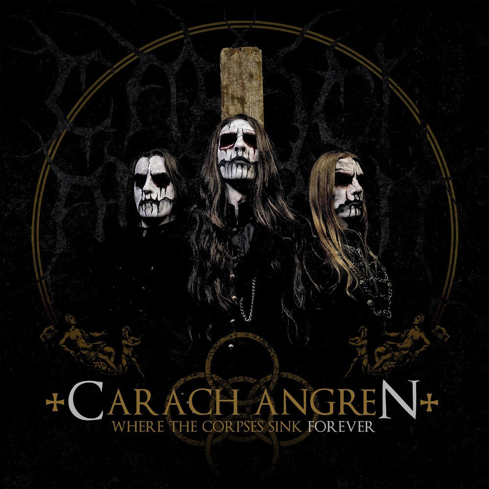 the album cover for Carach Angren - Where The Corpses Sink Forever [Limited Edition Gold + Black mixed LP]