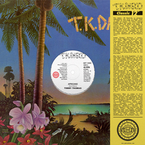 the album cover for Timmy Thomas - Africano / Why Can't We Live Together