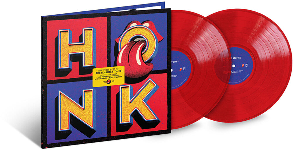 the album cover for The Rolling Stones - Honk [Clear Vinyl] [Limited Edition] (Red)