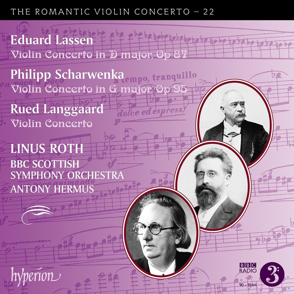 the album cover for Linus Roth - Romantic Violin Concerto 22