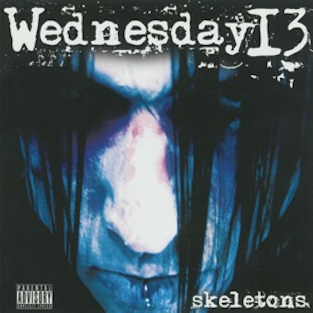 the album cover for Wednesday 13 - Skeletons (Blue) [Colored Vinyl]
