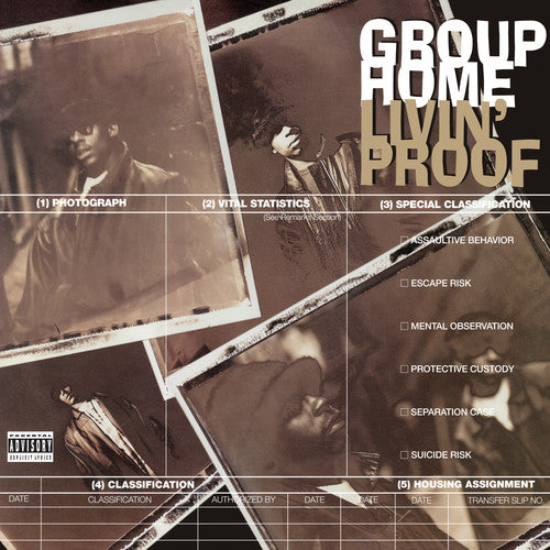 the album cover for Group Home - Livin' Proof