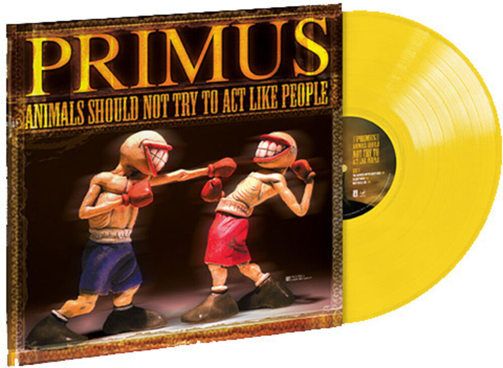 the album cover for Primus - Animals Should Not Try To Act Like People EP [Opaque Yellow Vinyl]