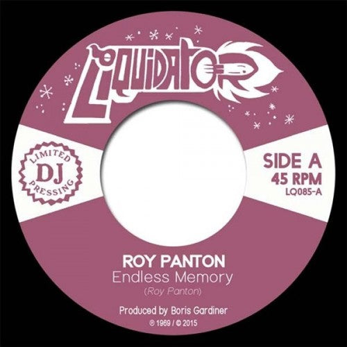 the album cover for Roy Panton - Endless Memory / Tell Me