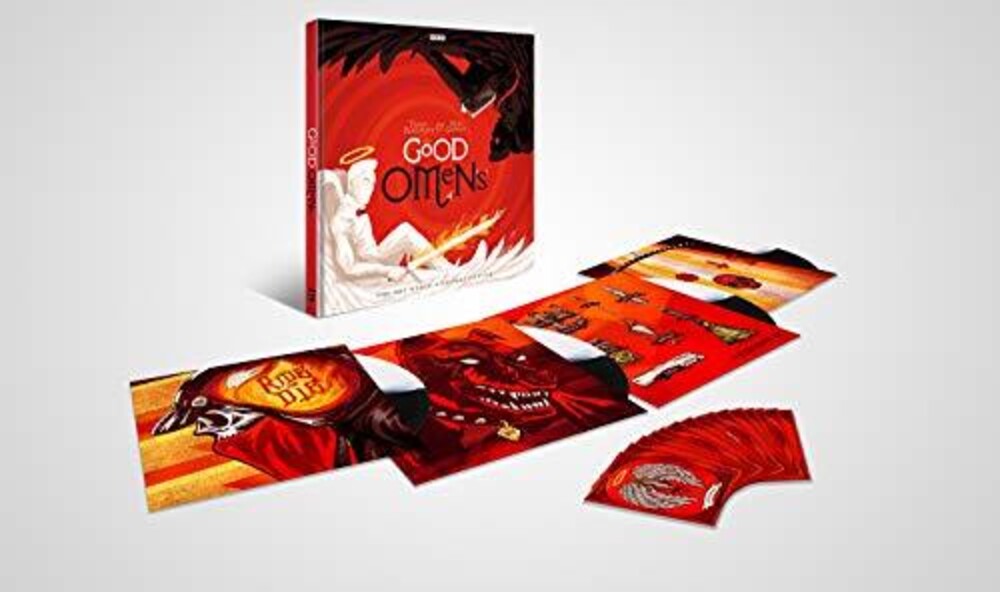 the album cover for Pratchett, Terry / Gaiman, Neil - Good Omens / O.S.T. (W/Book) (Blk) (Box) [Colored Vinyl]