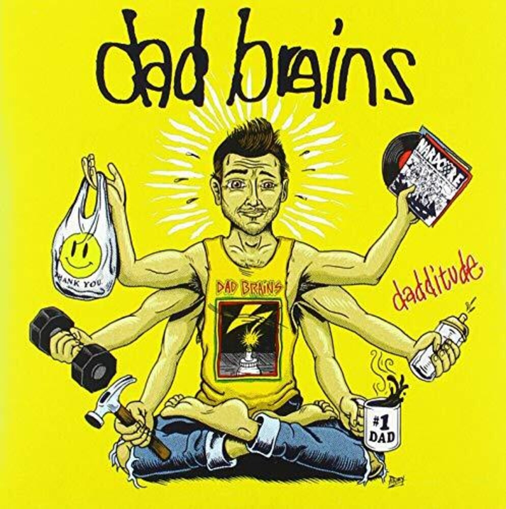 the album cover for Dad Brains - Dadditude (Red Vinyl)