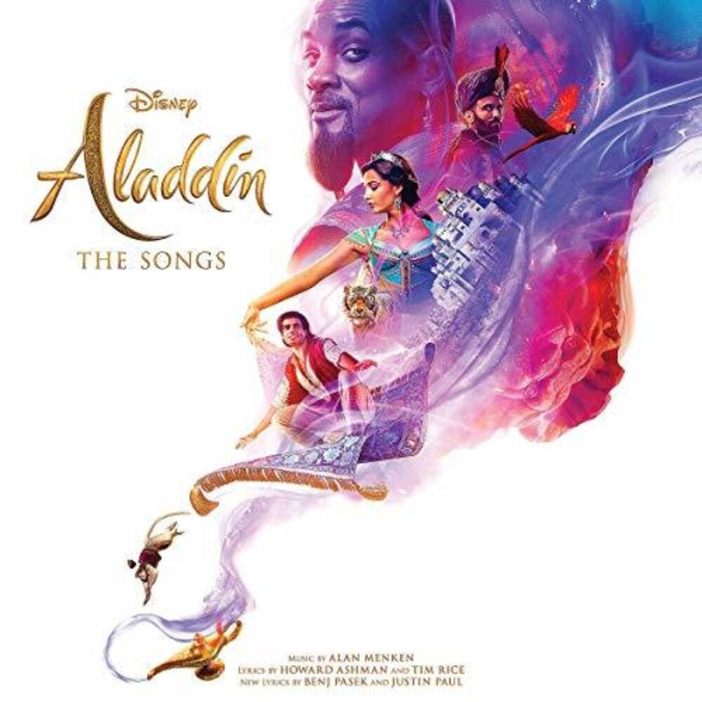 the album cover for Various Artists - Aladdin: The Songs