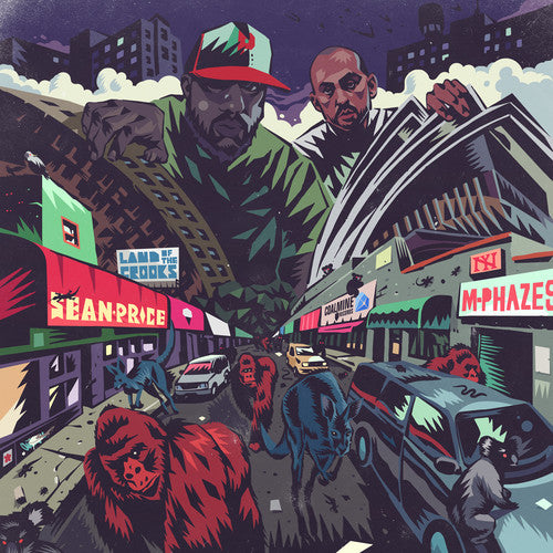 the album cover for Sean Price & M-Phazes - Land Of The Crooks