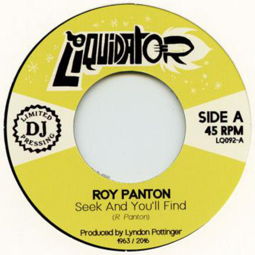 the album cover for Roy Panton - Seek & You'Ll Find