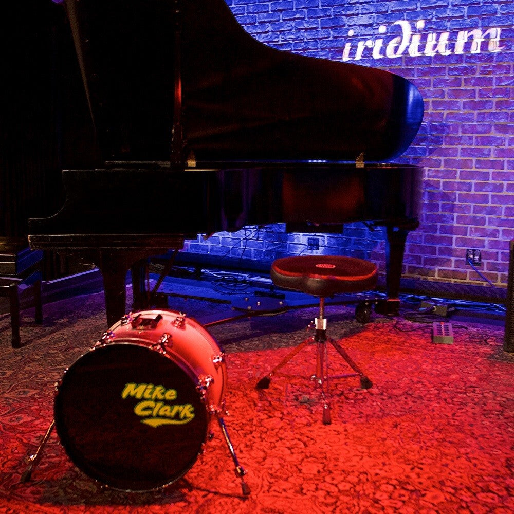 the album cover for Mike Clark - Indigo Blue Live At The Iridium