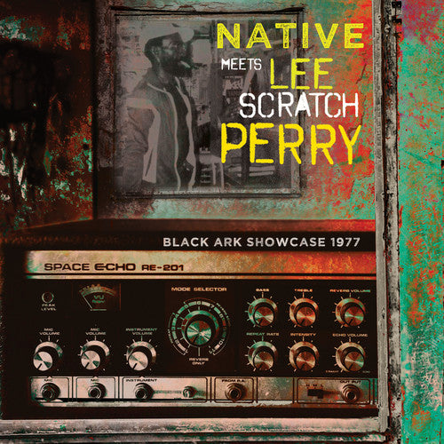 the album cover for Native Meets Lee Scratch Perry - Black Ark Showcase 1977