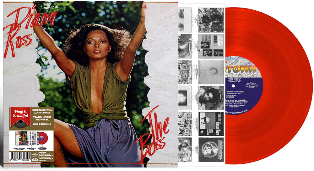 the album cover for Diana Ross - The Boss [Translucent Red LP]