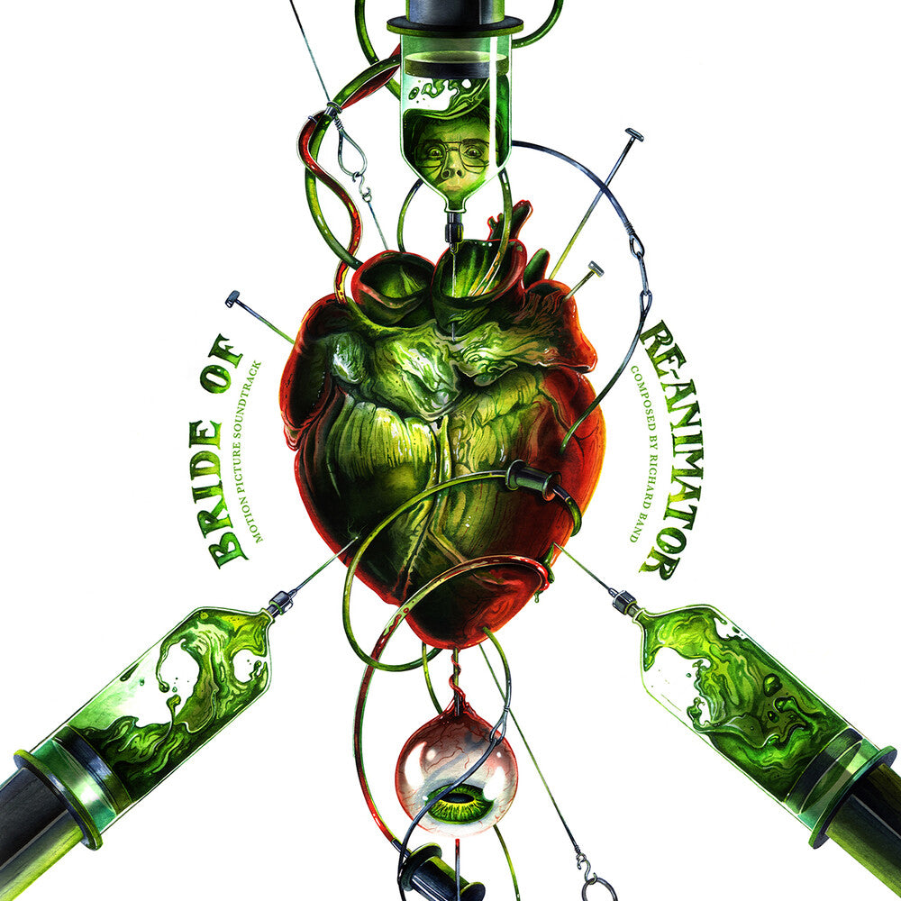 the album cover for Richard Band Colv Ogv - Bride Of Re-Animator [Colored Vinyl] [180 Gram]