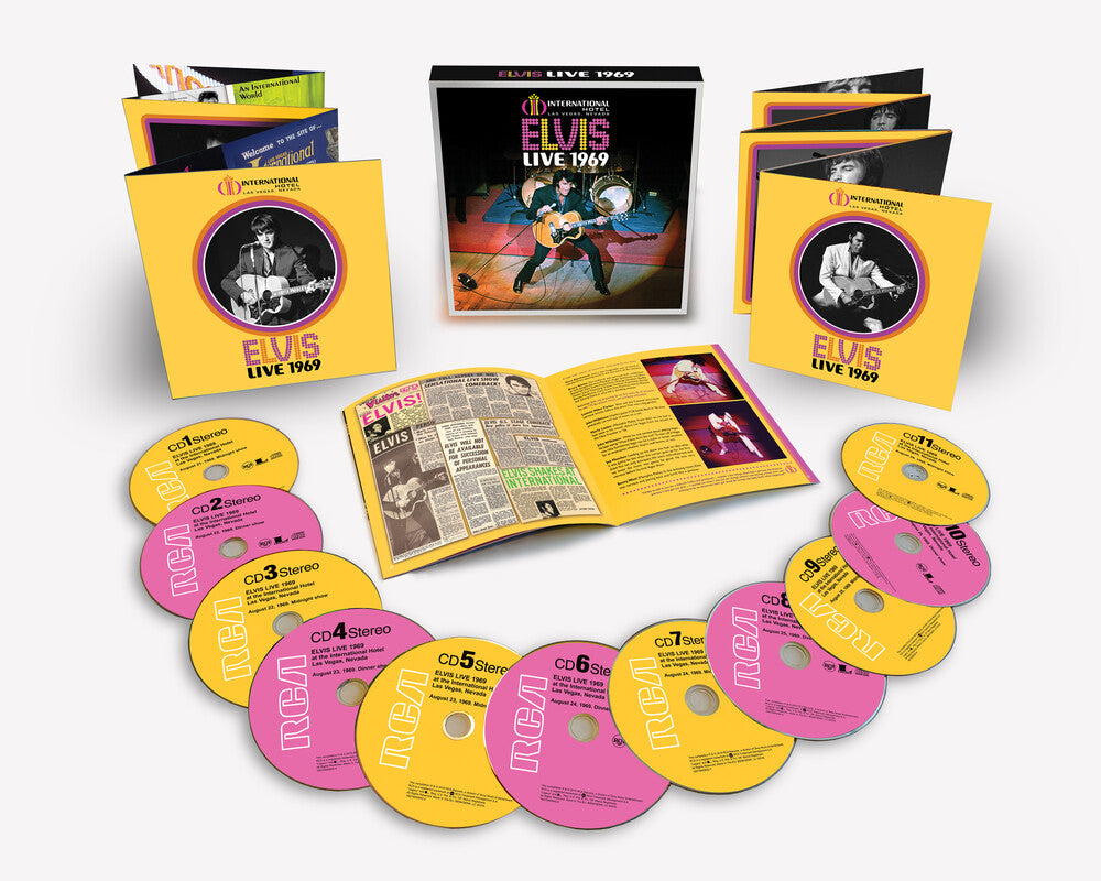 the album cover for Elvis Presley - Live 1969 [Limited Edition Box Set]