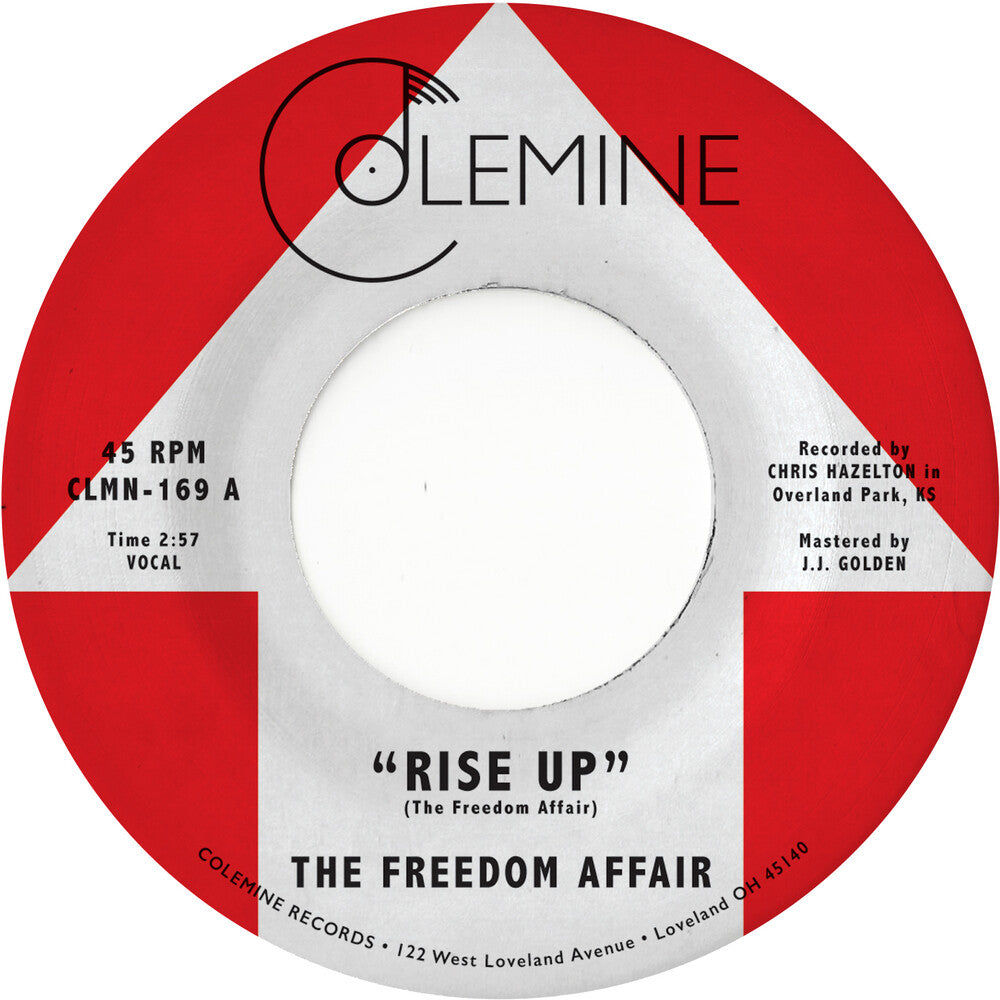 the album cover for Freedom Affair - Rise Up (Blue Colored Vinyl)