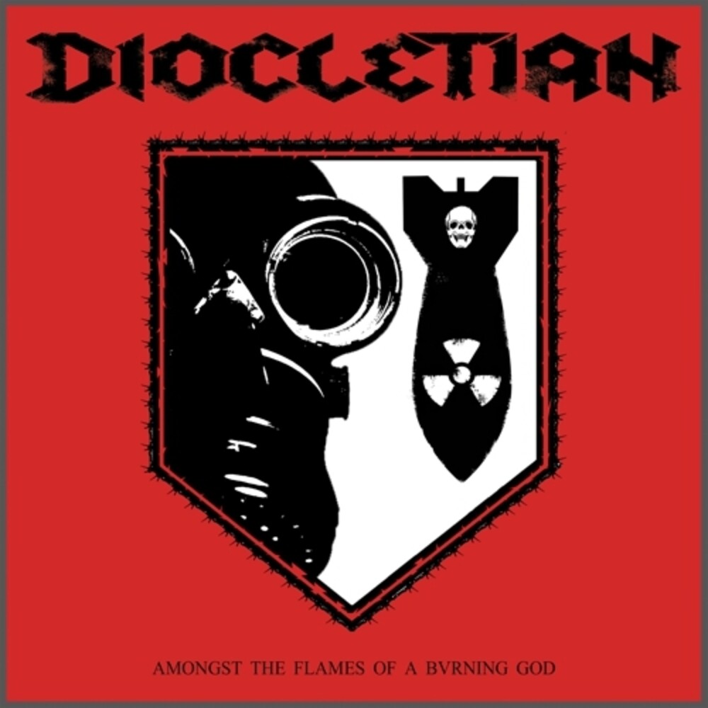 the album cover for Diocletian - Amongst The Flames Of A Burning God