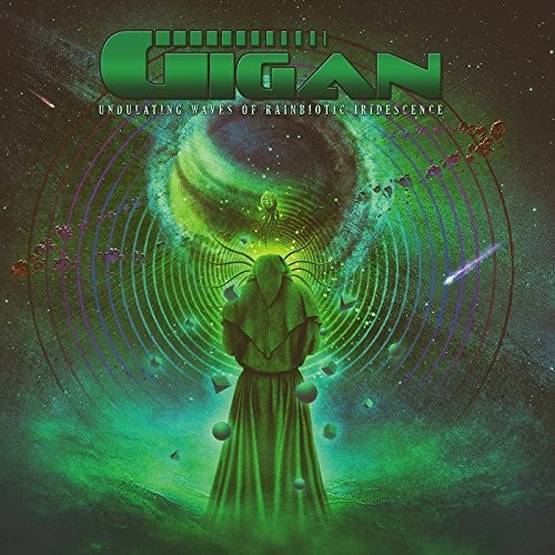 the album cover for Gigan - Undulating Waves Of Rainbiotic Iridescence