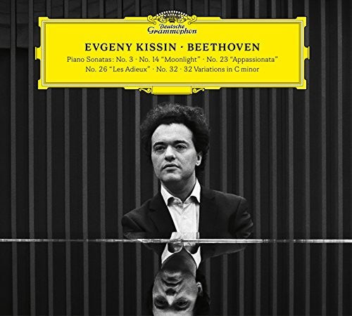 the album cover for Evgeny Kissin - Beethoven (Piano Sonatas No 3 14 23 26 32)