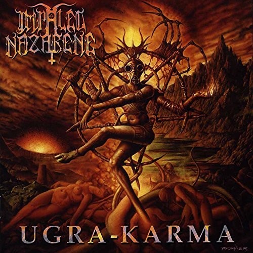 the album cover for Impaled Nazarene - Ugra Karma