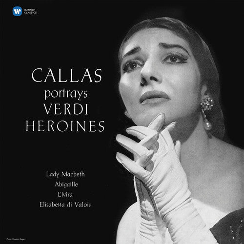 the album cover for Maria Callas - Callas Portrays Verdi Heroines (verdi 1 Studio)