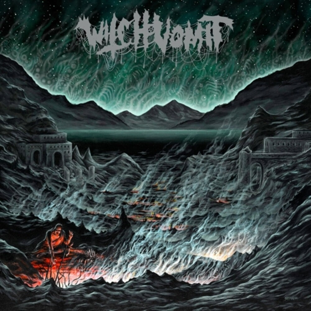 the album cover for Witch Vomit - Buried Deep In A Bottomless Grave [Colored Vinyl]