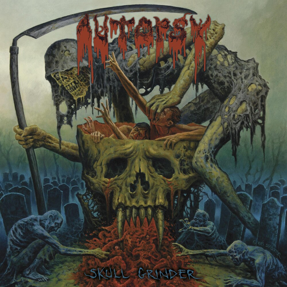 the album cover for Autopsy - Skull Grinder