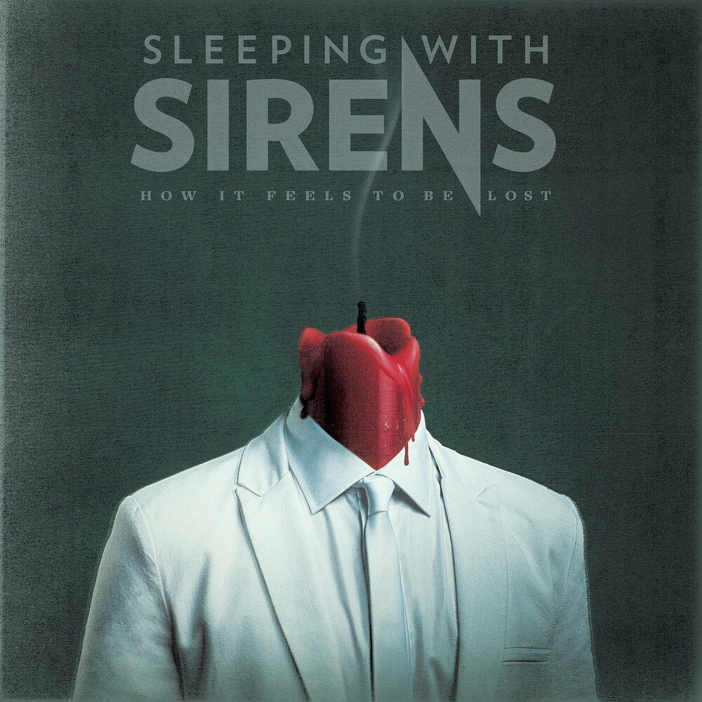 the album cover for Sleeping With Sirens - How It Feels To Be Lost [White w/ Pink Splatter LP]