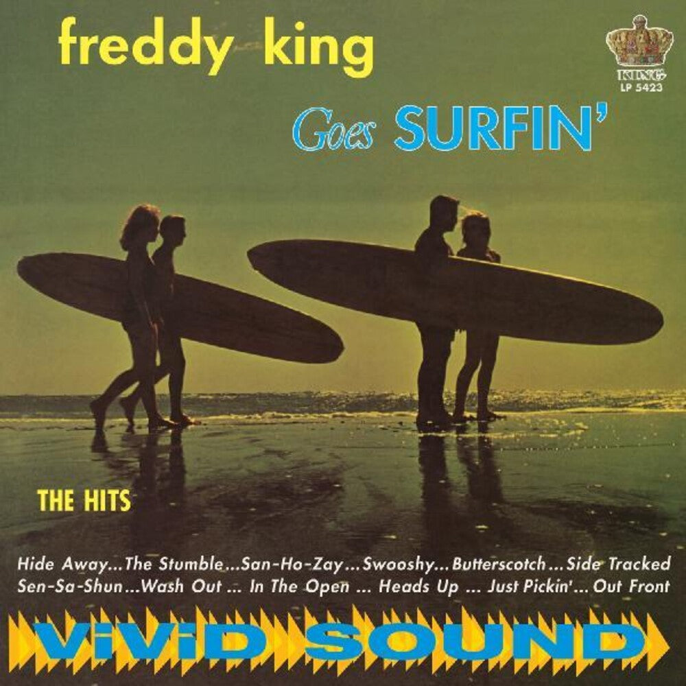 the album cover for Freddy King - Freddy King Goes Surfin' (Blue) [Colored Vinyl]