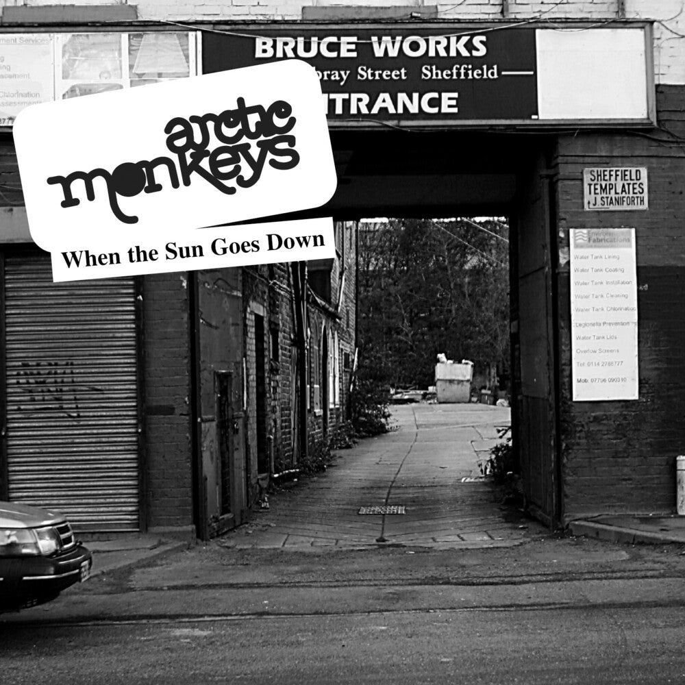 the album cover for Arctic Monkeys - When The Sun Goes Down [Vinyl Single]