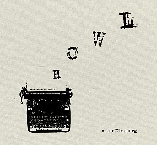 the album cover for Allen Ginsberg - ...Reads Howl & Other Poems [Deluxe Translucent Red LP Box Set]